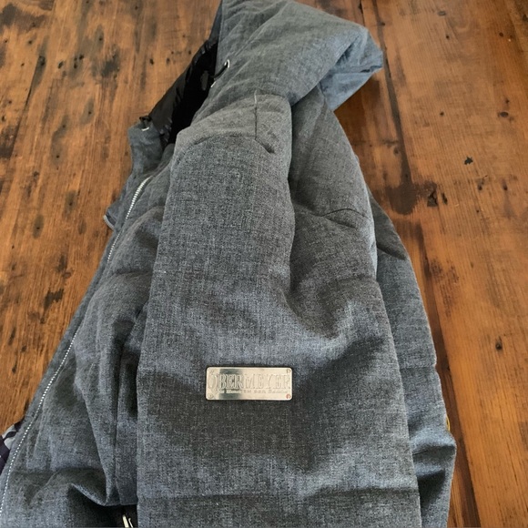 Obermeyer Womens Bombshell Hooded Jacket Insulated Winter Ski Gray Sz 8 - Picture 6 of 16